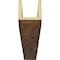 Ekena Millwork 3-Sided (U-beam) Hand Hewn Endurathane Faux Wood Ceiling Beam, Premium Aged, 8"W x 4"H  x 10'L BMHH3C0080X040X120ZD - alternate 5